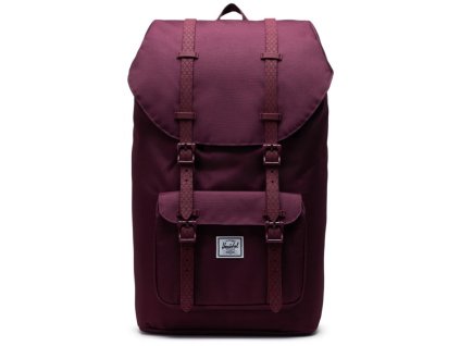 Dámský batoh Herschel Little America Fig 25L, barva červená ,Objem 21 - 30 litrů