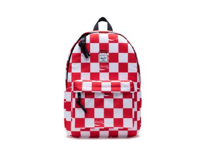 Herschel Classic X-Large - Coca Cola Red/White Checkerboard 30 l + Čelová LED svítilna 3W