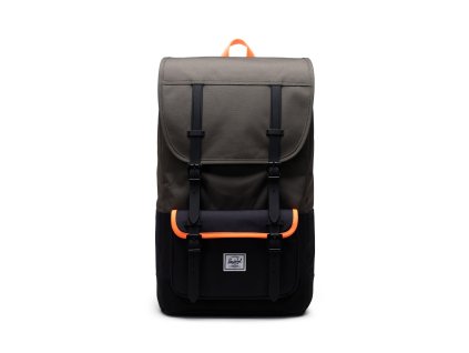 Herschel Little America Pro - Ivy Green/Black/Shocking Orange