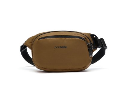 PACSAFE ledvinka VIBE 100 HIP PACK tan