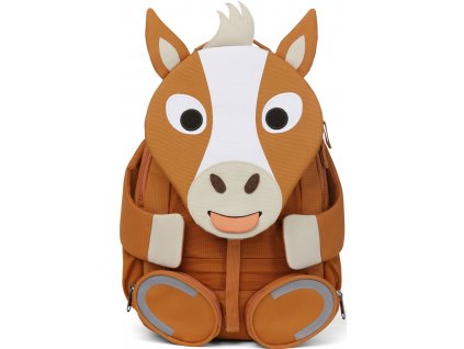 holčičí batoh Affenzahn Dětský do školky Large Friend Horse 8l, barva hnědá ,Objem do 10 litrů