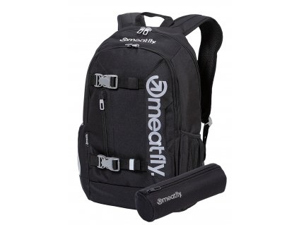 Meatfly Batoh Basejumper - Black - 22 L + PENÁL ZDARMA