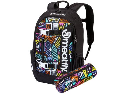 Meatfly Batoh Basejumper - Dancing Color - 22 L + PENÁL ZDARMA