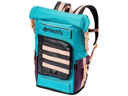Meatfly Batoh Periscope - Emerald/Black/Old Fuchsia - 30 L + LED svítilna s karabinou