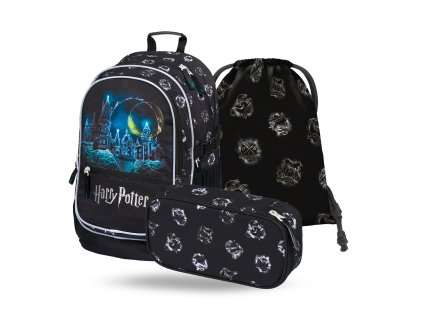 BAAGL SET 3 Core Harry Potter Bradavice: batoh, penál, sáček