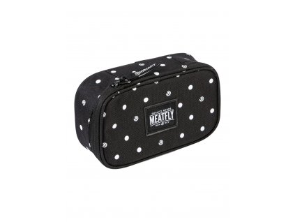 Meatfly Pouzdro XL Pencil Case - Black Dots