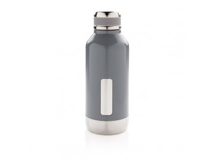 XD Design Nepropustná vakuová lahev z nerezové oceli, 500 ml šedá