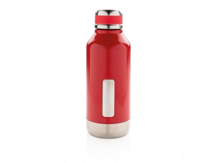 XD Design Nepropustná vakuová lahev z nerezové oceli, 500 ml červená