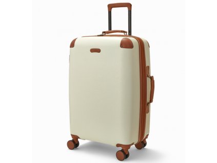 Cestovní kufr ROCK TR-0219/4-M ABS/PC - krémová