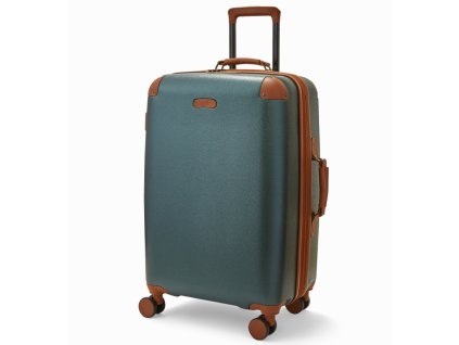 Cestovní kufr ROCK TR-0219/4-M ABS/PC - zelená