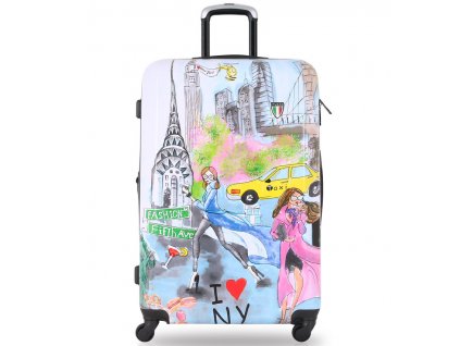 Cestovní kufr TUCCI T-0164/3-L New York Love