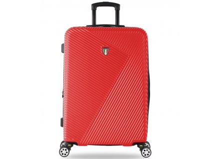 Cestovní kufr TUCCI T-0118/3-L ABS - červená