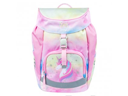 BAAGL Školní batoh Airy Rainbow Unicorn 12l