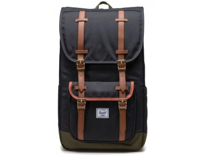 Herschel Little America™ Mid New 2023 - Black/Ivy Green/Chutney 21l