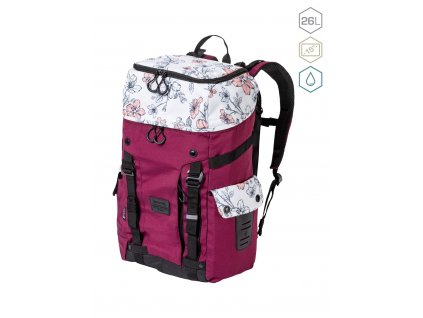 Meatfly Batoh Scintilla - Blossom White/Burgundy - 26 L