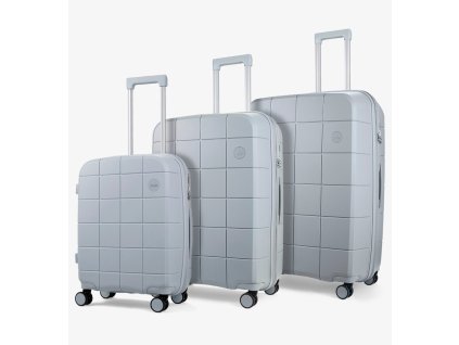 Sada cestovních kufrů ROCK Pixel PP - šedá