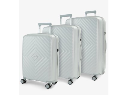 Sada cestovních kufrů ROCK Infinity PP - světle šedá