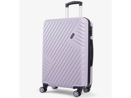 Cestovní kufr ROCK Santiago M ABS - fialová