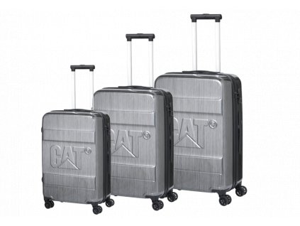 CAT cestovní kufr Cat Cargo 20\"/24\""/28\"", 3 dílný set - stříbrný"