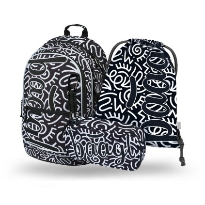 BAAGL SET 3 Core Element: batoh, penál, sáček