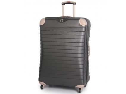 Cestovní kufr IT Luggage TR-1036/3-XL ABS - charcoal + LED svítilna