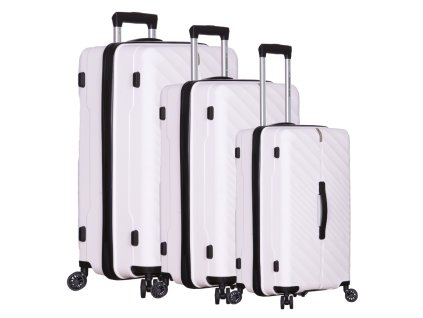 OUTDOOR GEAR Sada cestovních kufrů Stellar TR-407/3 PP - bílá