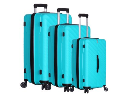 OUTDOOR GEAR Sada cestovních kufrů Stellar TR-407/3 PP - světle zelená