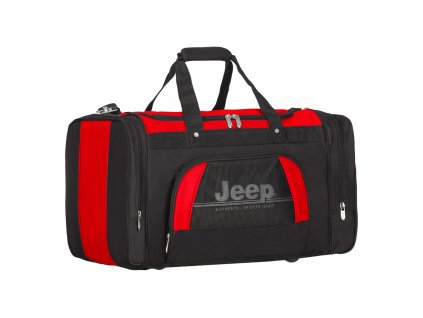Cestovní taška JEEP 762 Deluxe - černá/červená
