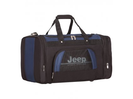 Cestovní taška JEEP 762 Deluxe - černá/modrá