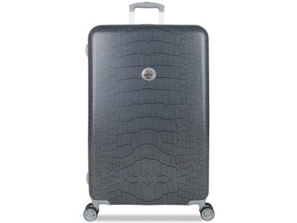 Cestovní kufr SUITSUIT® TR-1238/3-L - Grey Diamond Crocodile + LED svítilna