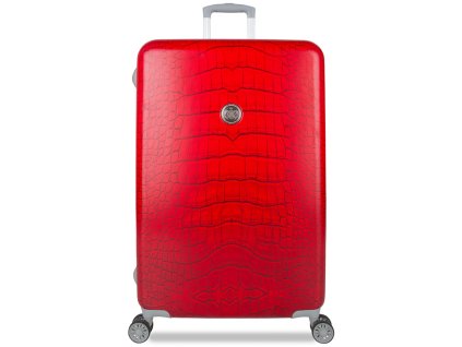 Cestovní kufr SUITSUIT® TR-1239/3-L - Red Diamond Crocodile + LED svítilna