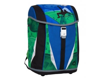 Dětský batoh Bagmaster POLO 7 B BLUE/GREEN/BLACK, barva Modrá ,Objem 11 - 20 litrů