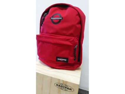 EASTPAK OUT OF OFFICE Chuppachop Red Podzemgang + Sluchátka, myš nebo pouzdro
