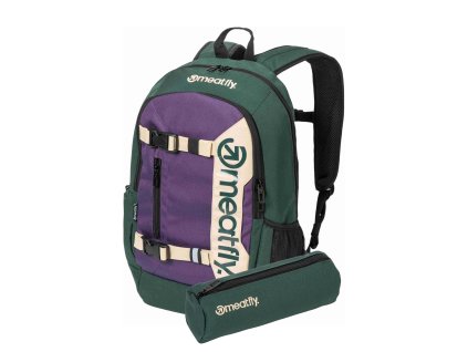 Meatfly batoh Basejumper Botanical / Purple 22 L + PENÁL ZDARMA