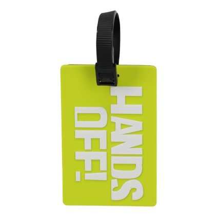 travelite pvc luggage tag lime 1