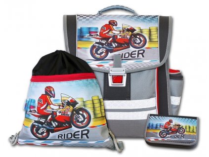 Školní aktovkový set Rider 3-dílný