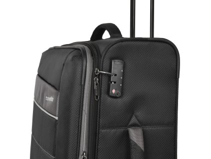Travelite Kite 4w M Black + LED svítilna
