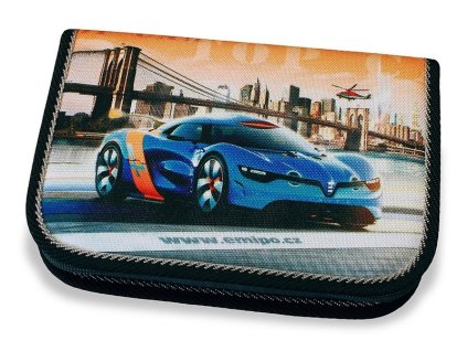 Školní penál 1-klopa Top Car (Varianta Neplněný penál)