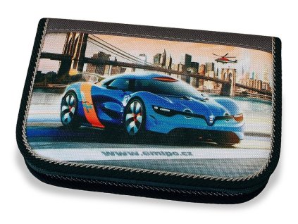 Školní penál 2-klopy Top Car (Varianta Neplněný penál)