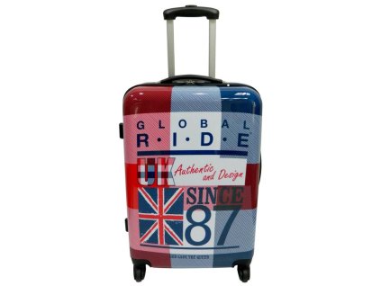 G.RIDE kufr GLOBAL RIDE england 70 + LED svítilna