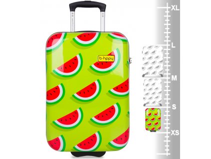 Kabinové zavazadlo B.HPPY BH-1606/3-S - Two In A Melon + LED svítilna