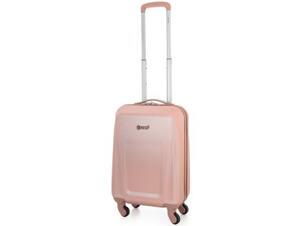Kabinové zavazadlo CITIES T-125/3-S ABS - růžová + Sluchátka, myš nebo pouzdro