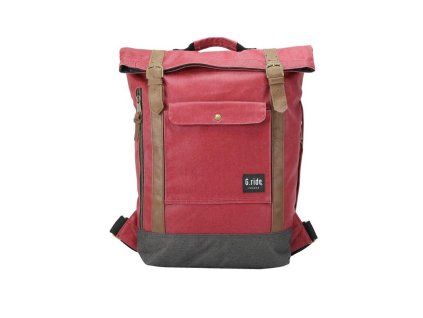 G.RIDE batoh BALTHAZAR red/black + Sluchátka, myš nebo pouzdro