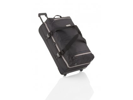 Travelite Basics Doubledecker on wheels Black + LED svítilna