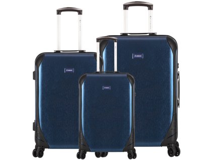 Sada cestovních kufrů SIROCCO T-1159/3 PC - modrá + Sluchátka, myš nebo pouzdro