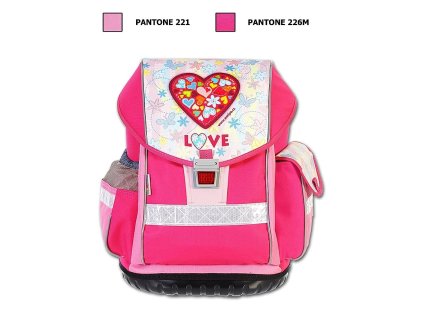 Školní batoh ERGO TWO Love + LED svítilna