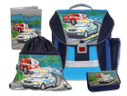 Školní batohový set SOS 4-dílný + LED svítilna