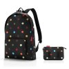 Dámský batoh Reisenthel Mini Maxi Rucksack Dots, barva černá ,Objem 11 - 20 litrů