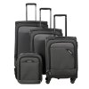 Travelite Derby 4w S,M,L Anthracite – sada 3 kufrů + Board Bag + Sluchátka, myš nebo pouzdro