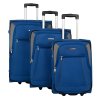 Travelite Portofino 2w S,M,L Royal blue – sada 3 kufrů + Sluchátka, myš nebo pouzdro
